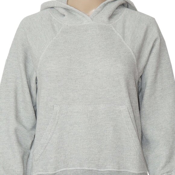 Free People With Everything Sweatshirt Heather Grey Hoodie Top M - Picture 6 of 9